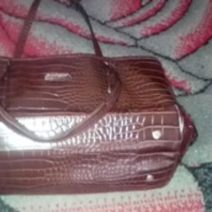 Dana buckman leather tote bag